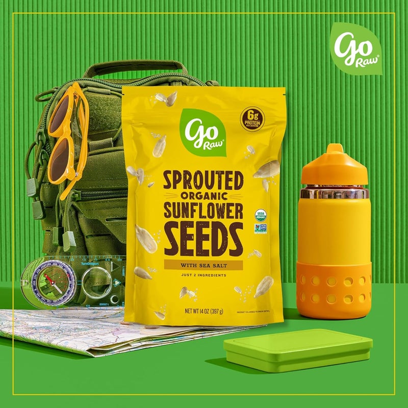 Go Raw Organic Sprouted Sunflower Seeds, 14 oz, Sea Salted, Keto, Kosher, Superfood - Image 3